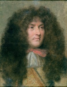 Muotokuva Ludvig XIV:stä (1638-1715), Ranskan kuningas (pastelli paperille)